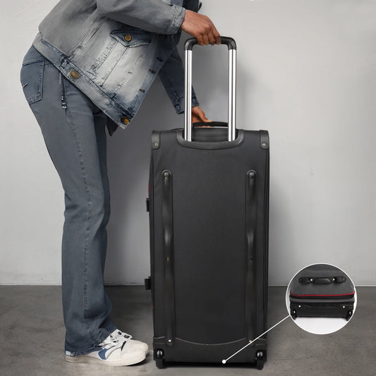 Rolling Duffel Bag with Wheels Handle,Drop Bottom Duffe