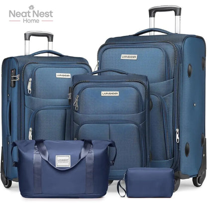 Luggage Sets,Soft side Expandable Suitcases Set,