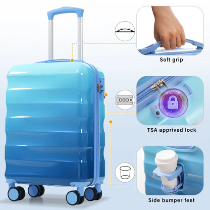 Carry-on Luggage with Cup Holder Lightweight