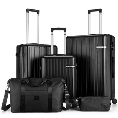 5PCS Luggage Set Expandable ABS+PC Hardshell