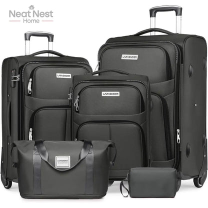 Luggage Sets,Soft side Expandable Suitcases Set,