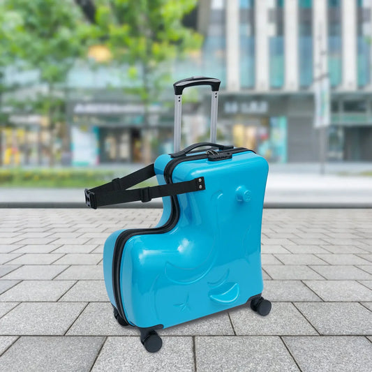 Kid's Ride-on Travel Suitcase Travel Rolling Luggage