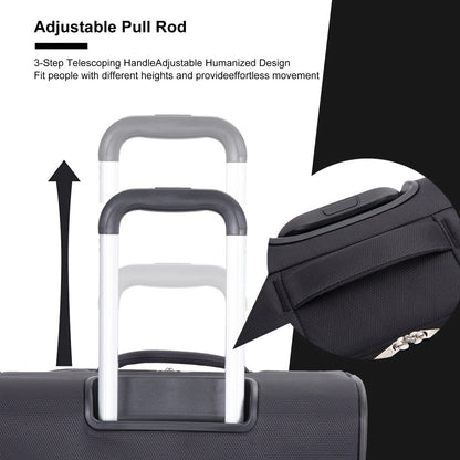 Luggage Set with Expandable, Lightweight Softside