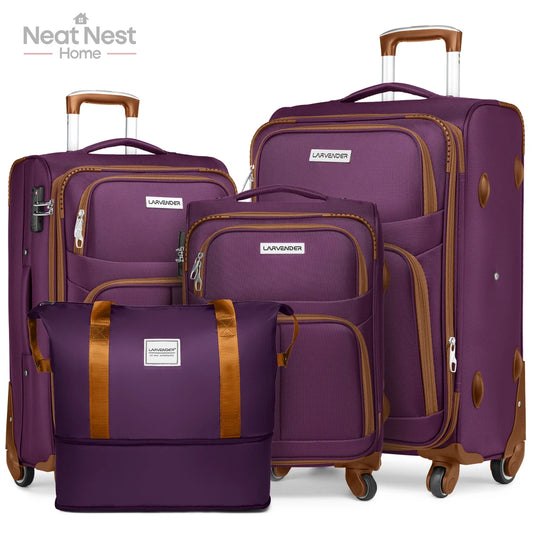 Luggage Sets,Soft side Expandable Suitcases Set,