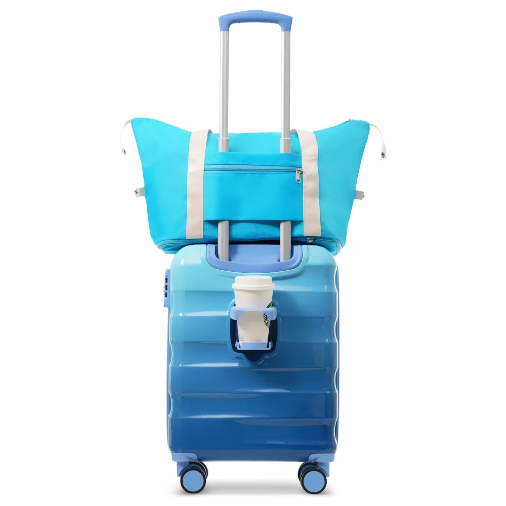 Carry-on Luggage with Cup Holder Lightweight