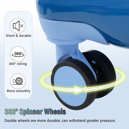 Carry-on Luggage with Cup Holder Lightweight