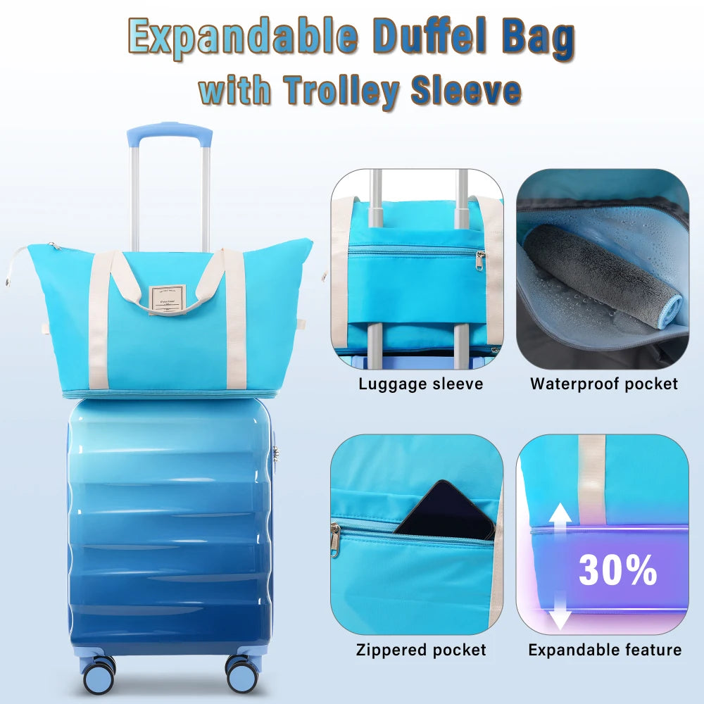 Carry-on Luggage with Cup Holder Lightweight