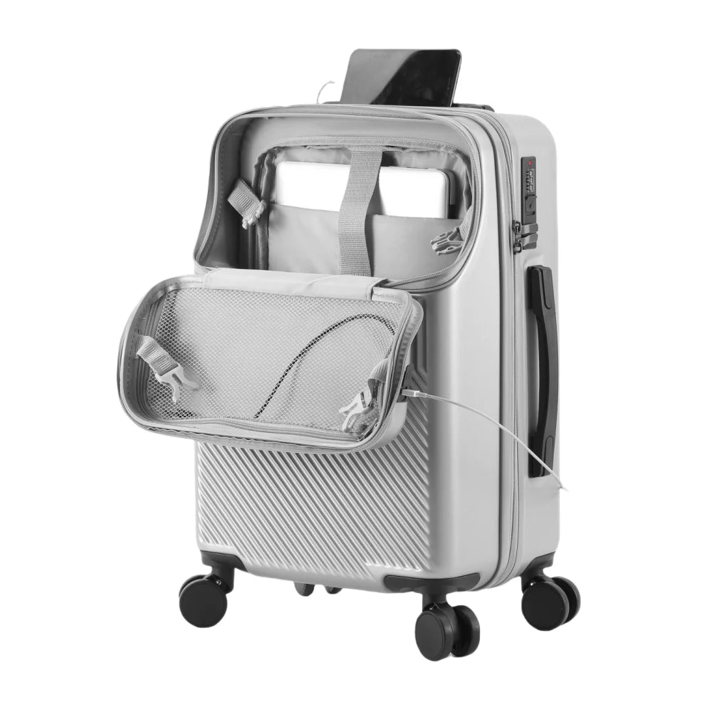 Luggage,  swivel wheel combination lock carry-on