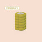 Lemon color disposable toilet brush on wall mount