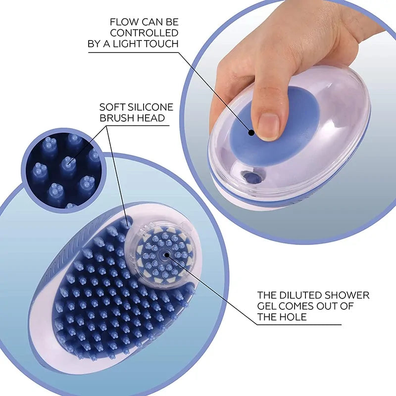 Pet Bath Comb & Massage Brush