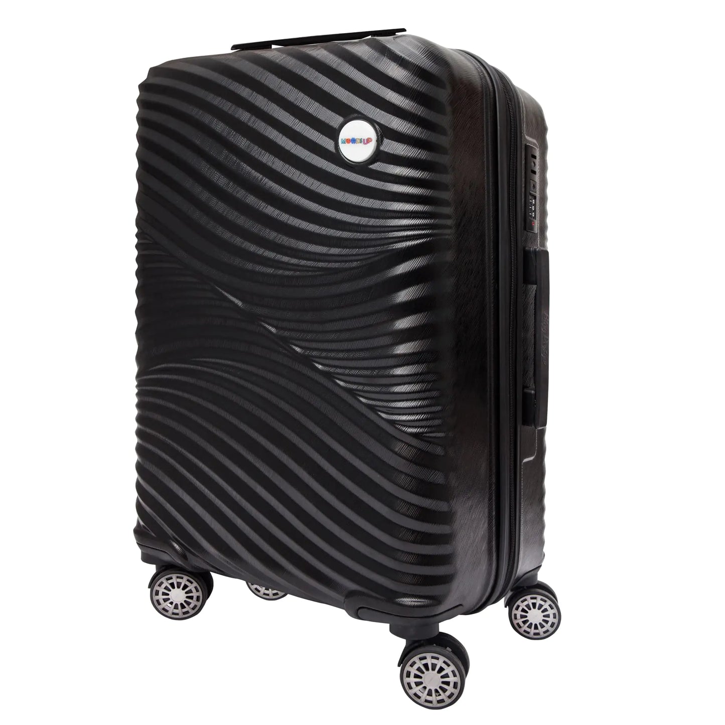 Biggdesign Moods Up Black 3-Piece Luggage Set - 48329071