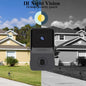 Smart WiFi Video Doorbell Camera with Chime – Wireless, 2-Way Audio, Night Vision